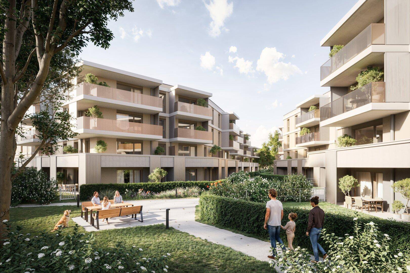 FLORIANI – Quartier am Tullnerfeld - Stilvolle 3 Zimmer Gartenwohnung - Viele Extras für das perfekte Wohngefühl - PROVISIONSFREI - Ansicht 5