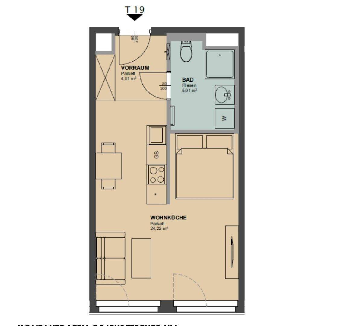 Smarte 1-Zimmer Wohnung an der Dresdner Straße - Widok 6