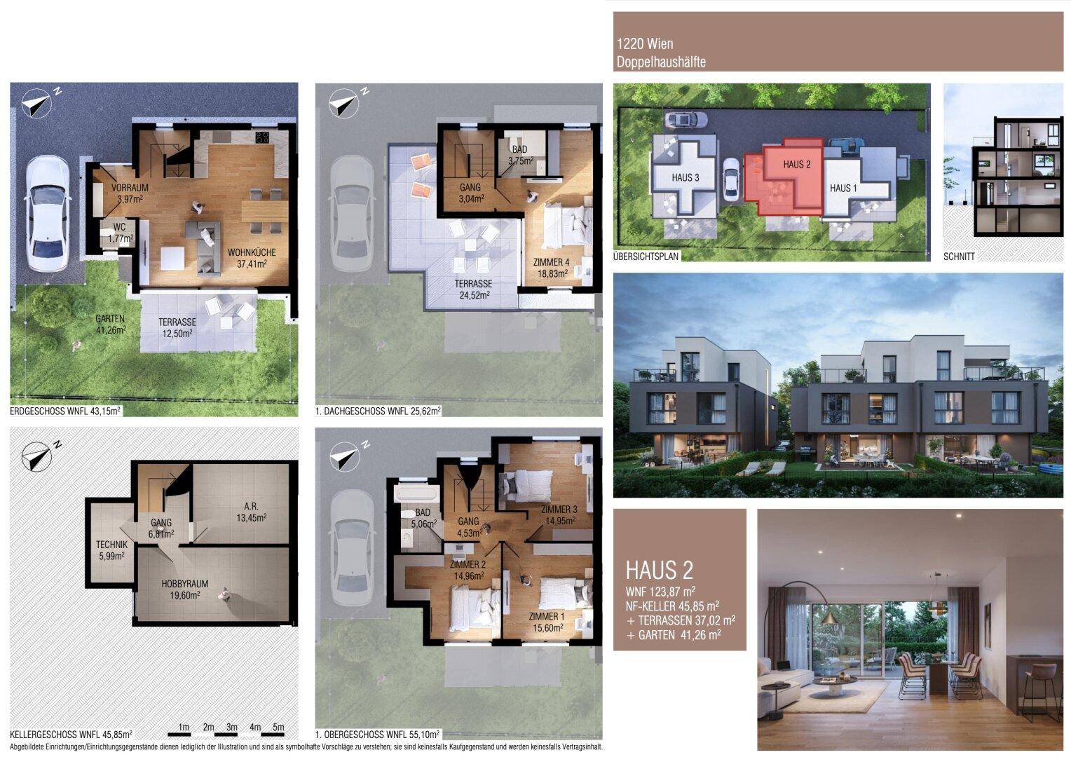BAUBEGINN ERFOLGT - LUXURY LIVING 22 - ELEKTRISCHE BESCHATTUNG - PARKPLATZ - Ansicht 6