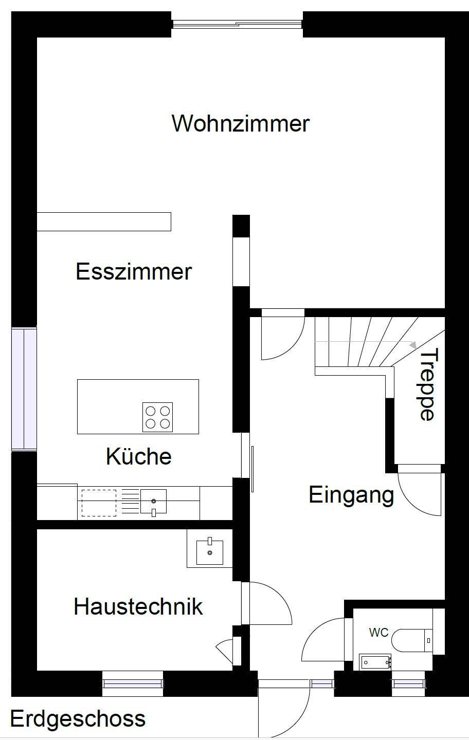 Plan EG Haus 1
