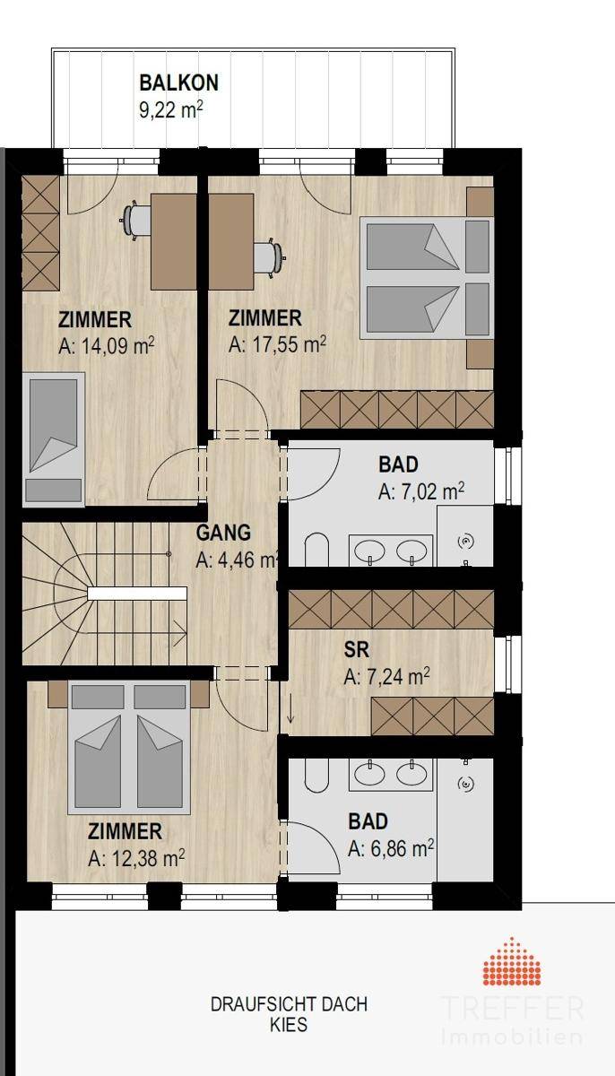Grundriss Obergeschoss