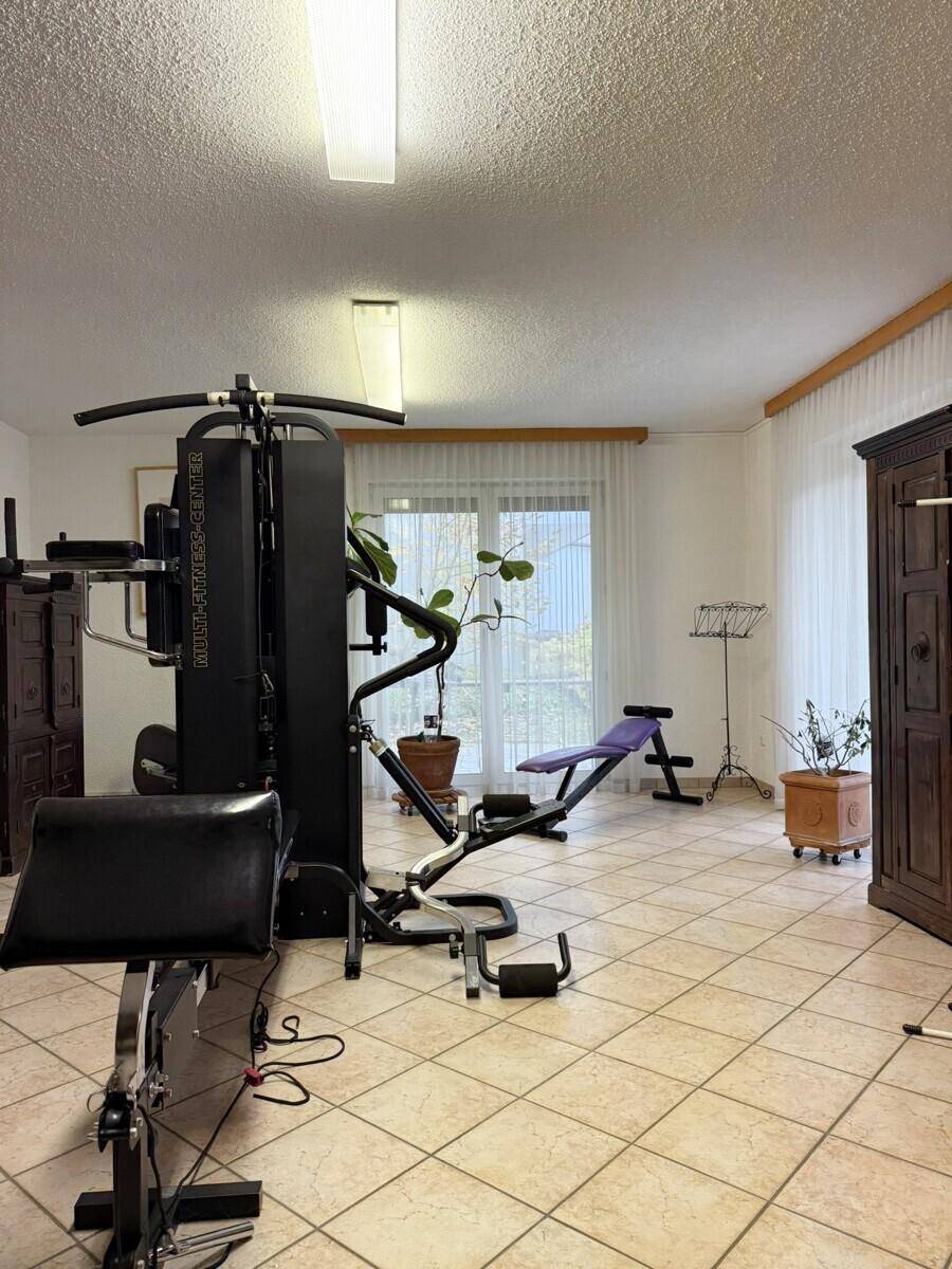 Fitnessbereich im UG