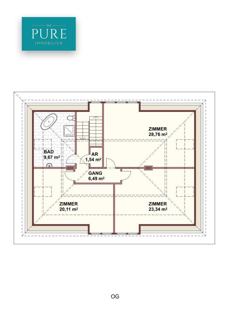 Grundriss Dachgeschoss