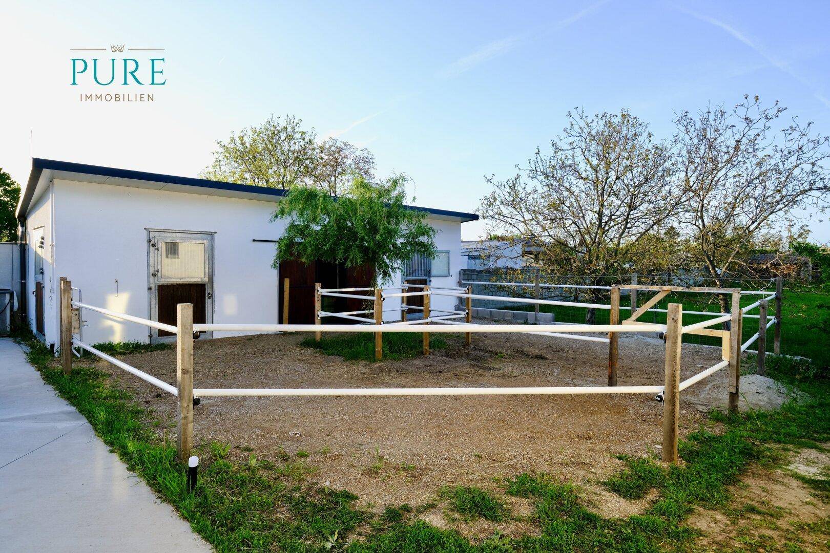 Eigene Pferdeboxen mit Paddocks