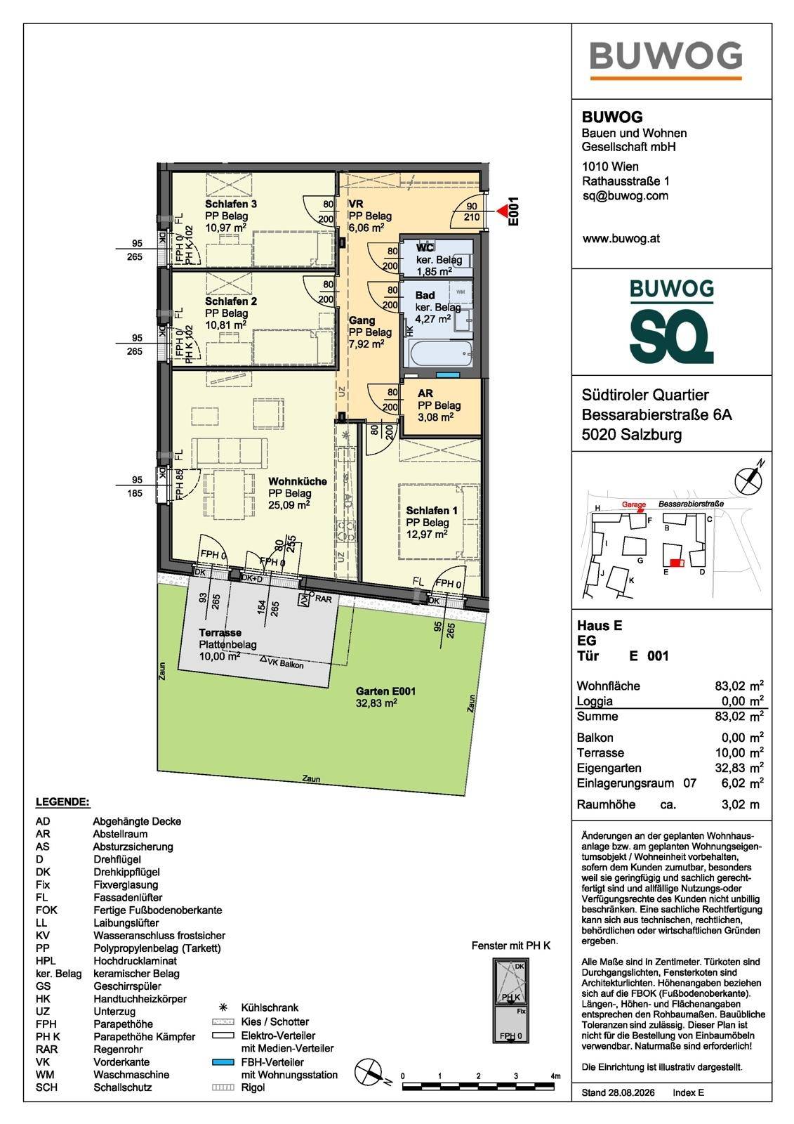 Wohnungsplan E 001