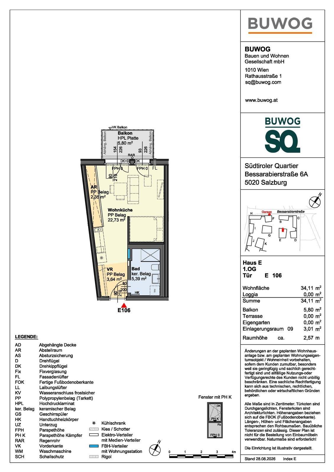 Wohnungsplan E 106