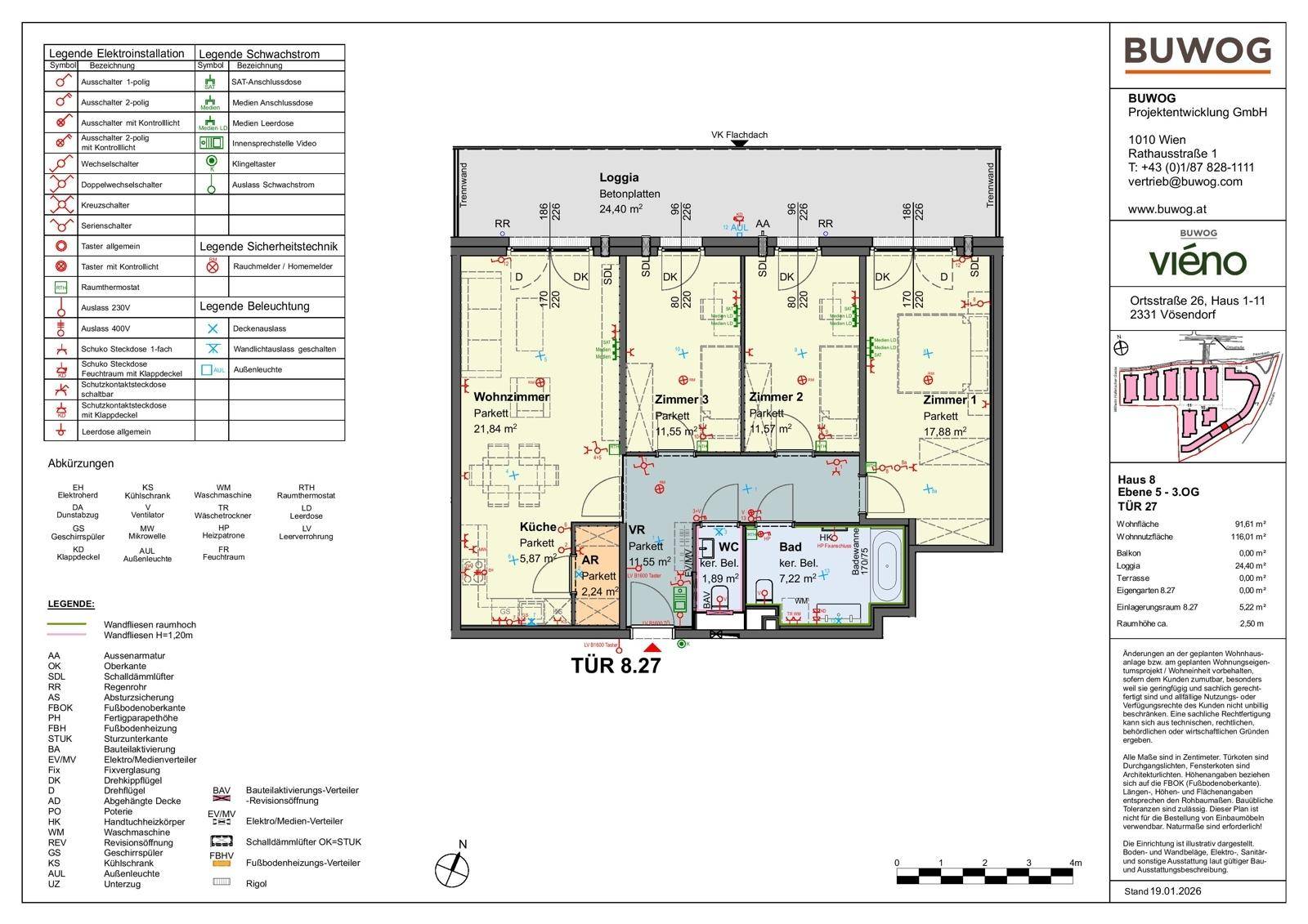 Wohnungsplan Tür 8-27