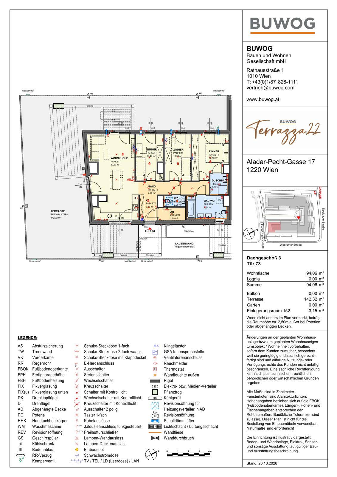 Terrazza22 - Ein Zuhause zum Aufblühen in der Aladar-Pecht-Gasse 15+17, 1220 Wien