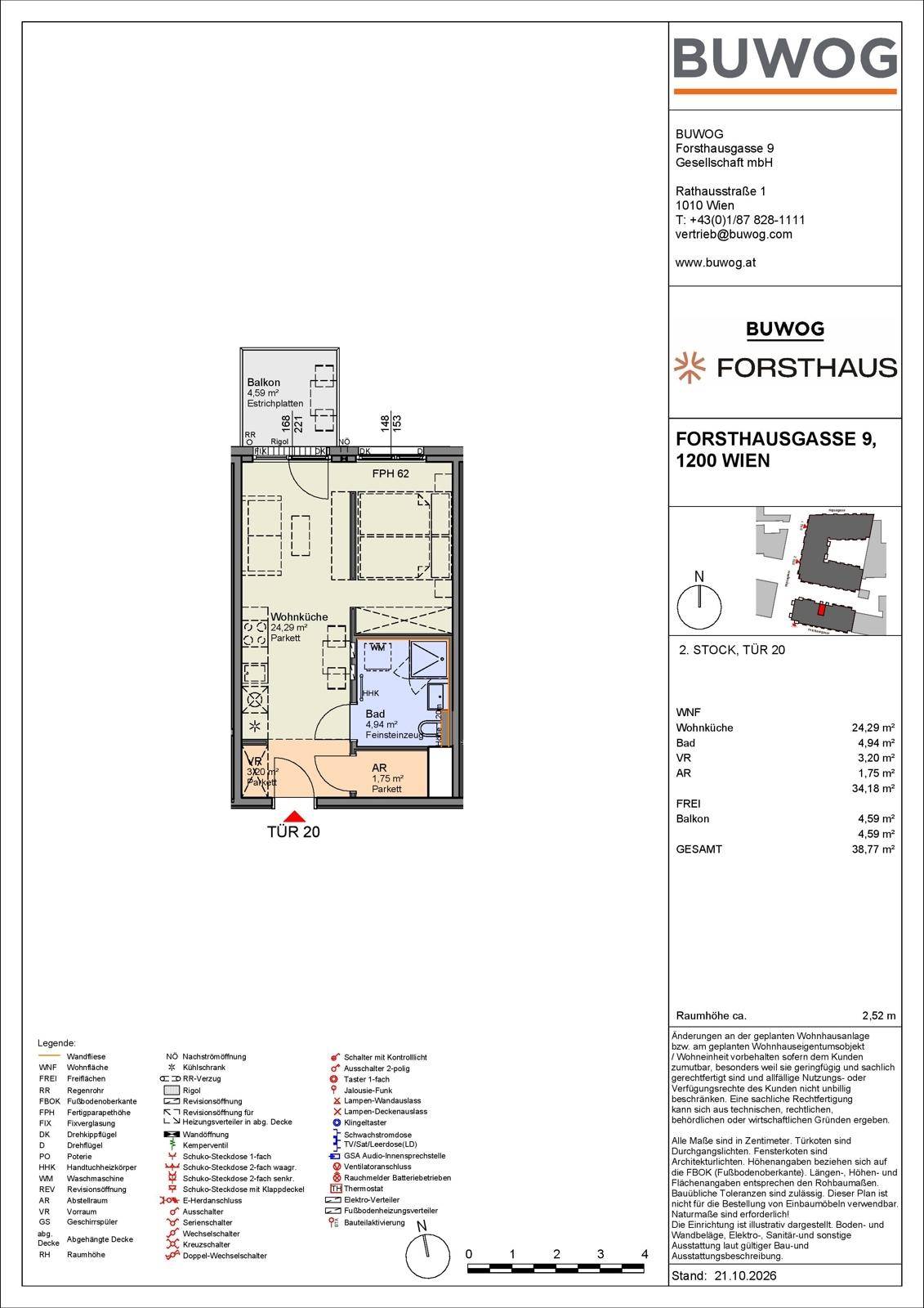 Wohnungsplan 1.20