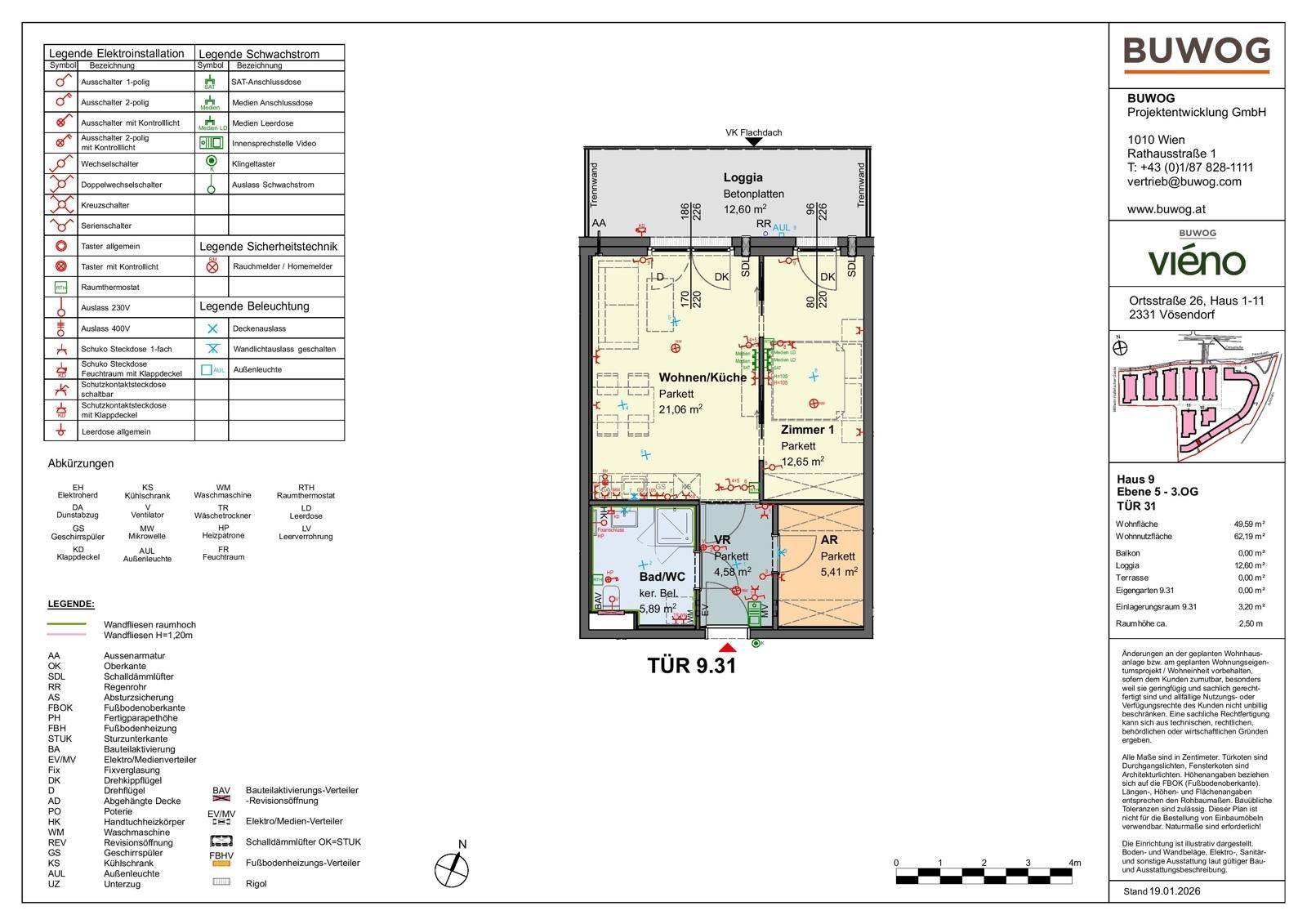 viéno - DG-Traum: 2-Zimmer-Wohnung mit LOGGIA in ERSTBEZUG ab 11/2026, provisionsfrei vom Bauträger - Ansicht 2