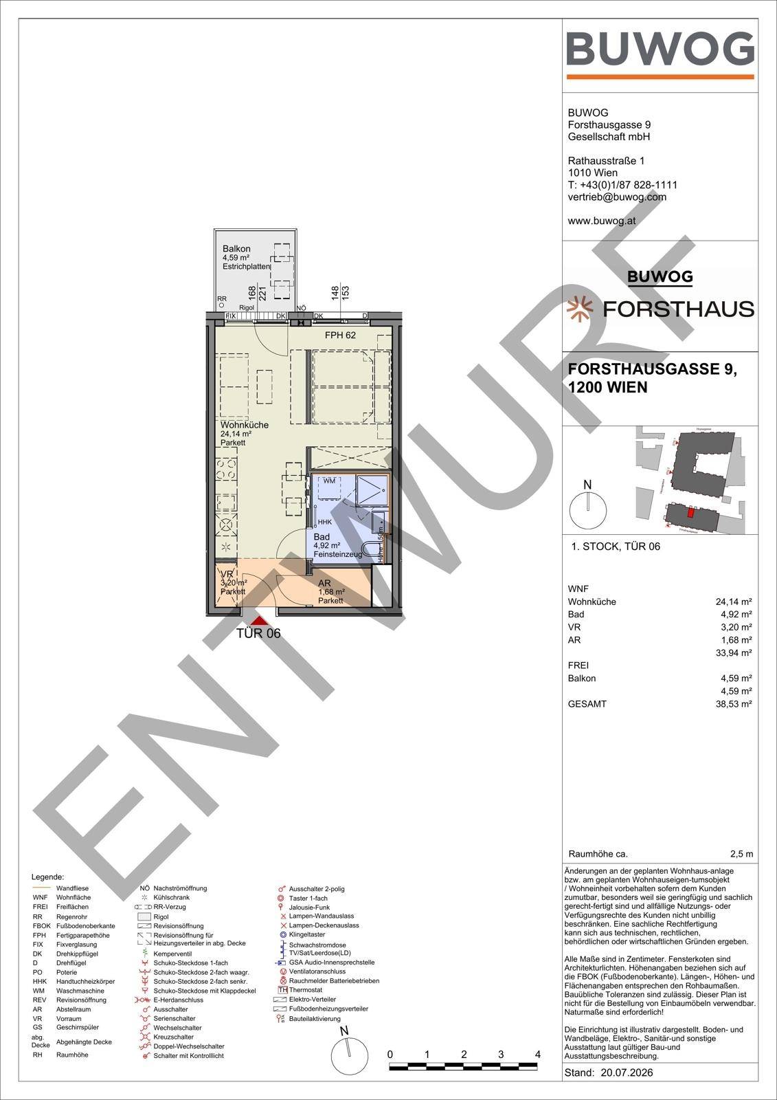 Wohnungsplan Tür 06