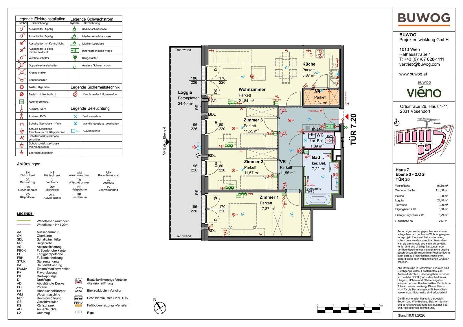 viéno - ERSTBEZUG: Wunderschöne 4-Zimmer-Wohnung mit LOGGIA ab 11/2026, provisionsfrei vom Bauträger – pohled 2