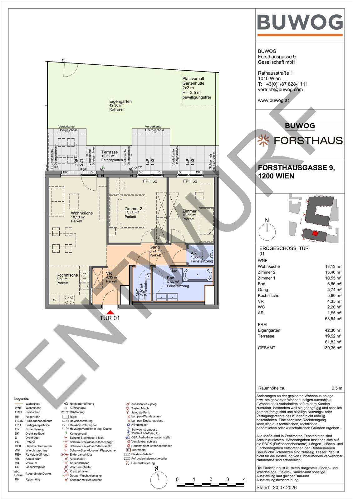 Wohnungsplan Tür 01