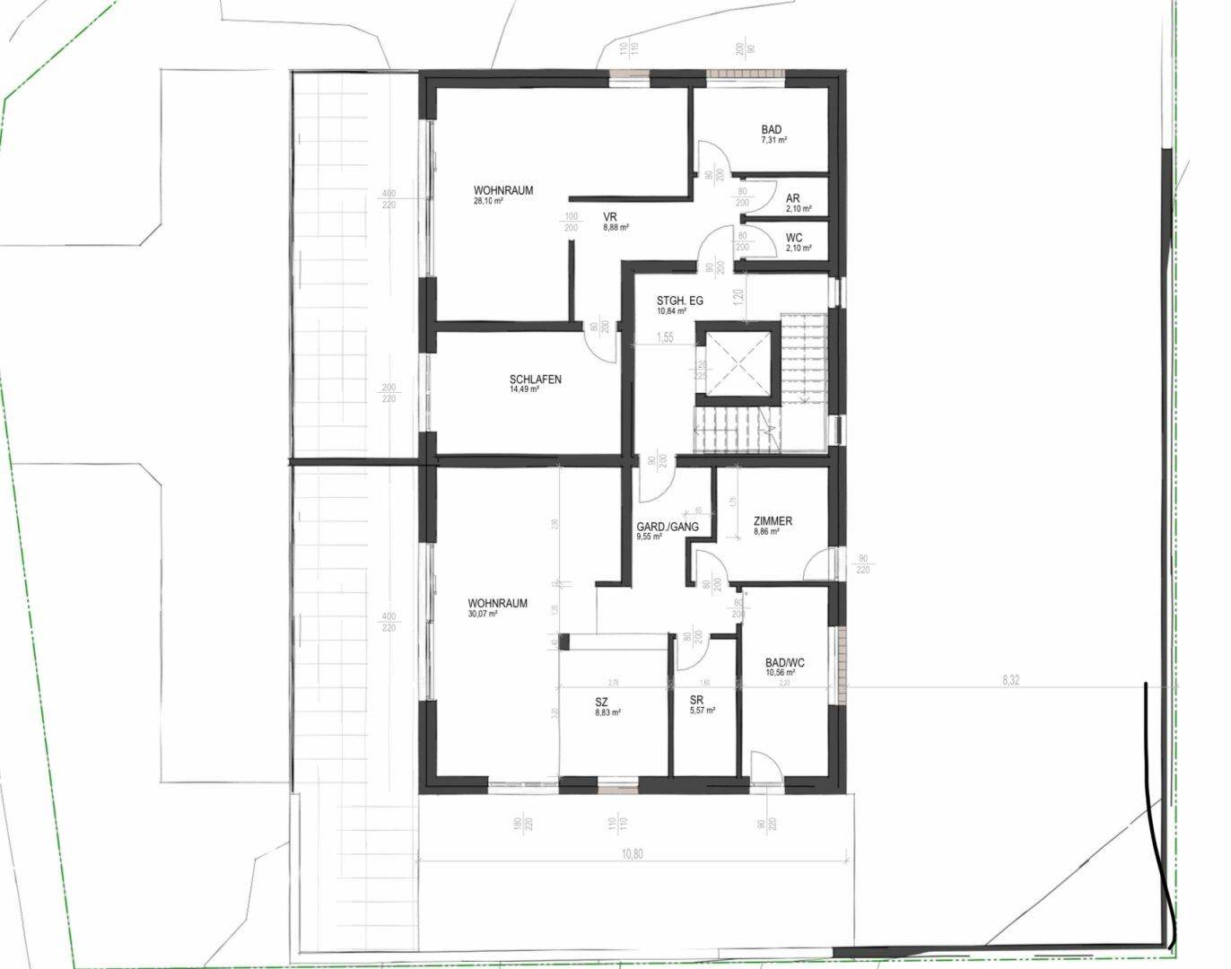 Blick auf den Irrsee! Ordentliche 3 Zimmer Wohnung mit großem Garten und Südbalkon – pohled 6