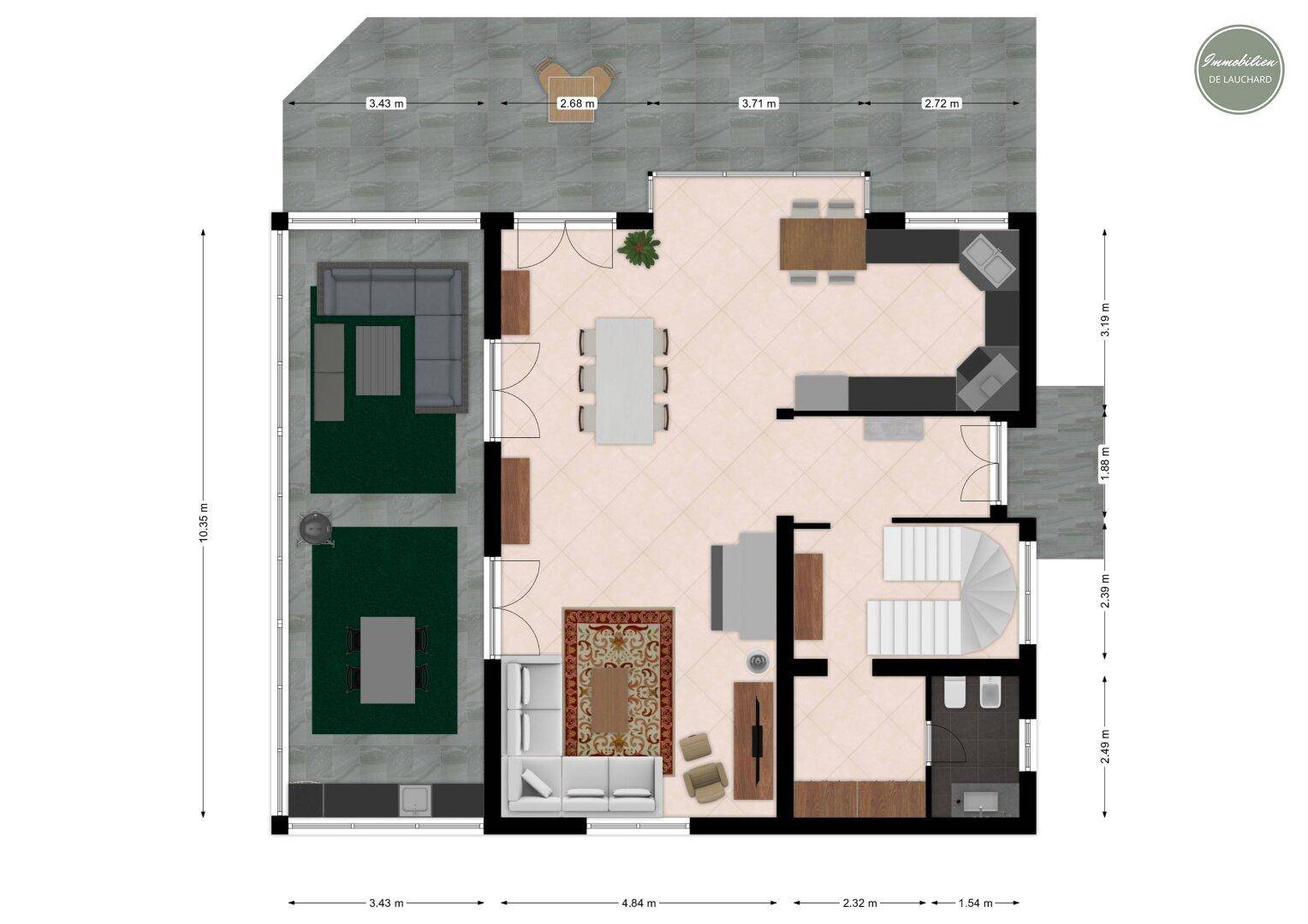 Grundriss mittleres Geschoss