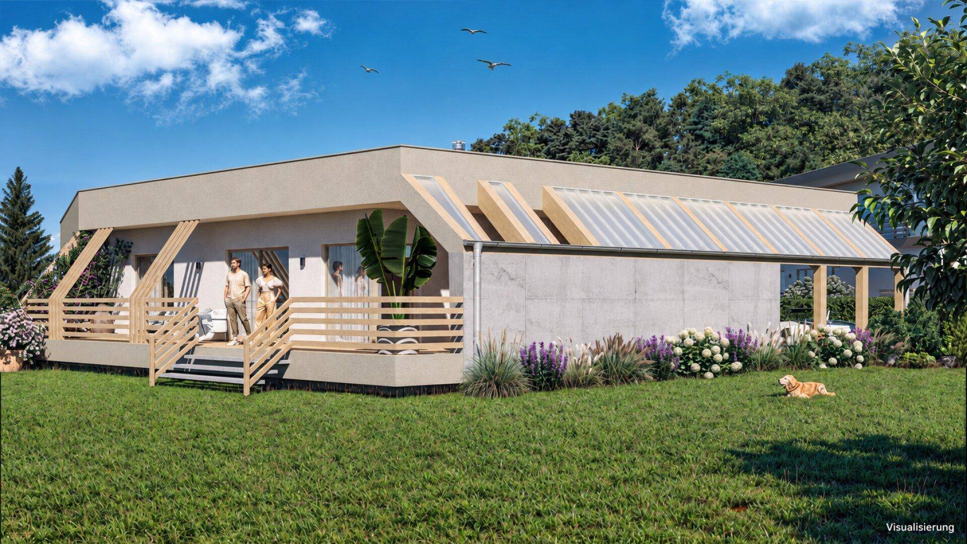 Terrassenansicht Visualisierung
