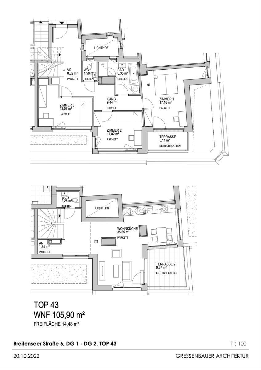 Breitenseer Straße 6, DG 1 - DG 2, TOP 43
