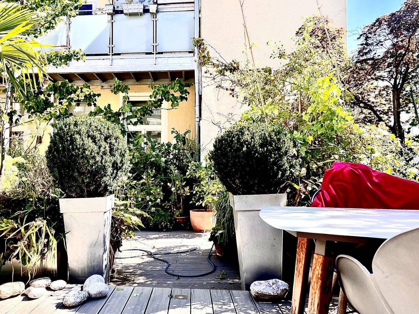 gefühlvolle Ausgestaltung der Terrasse