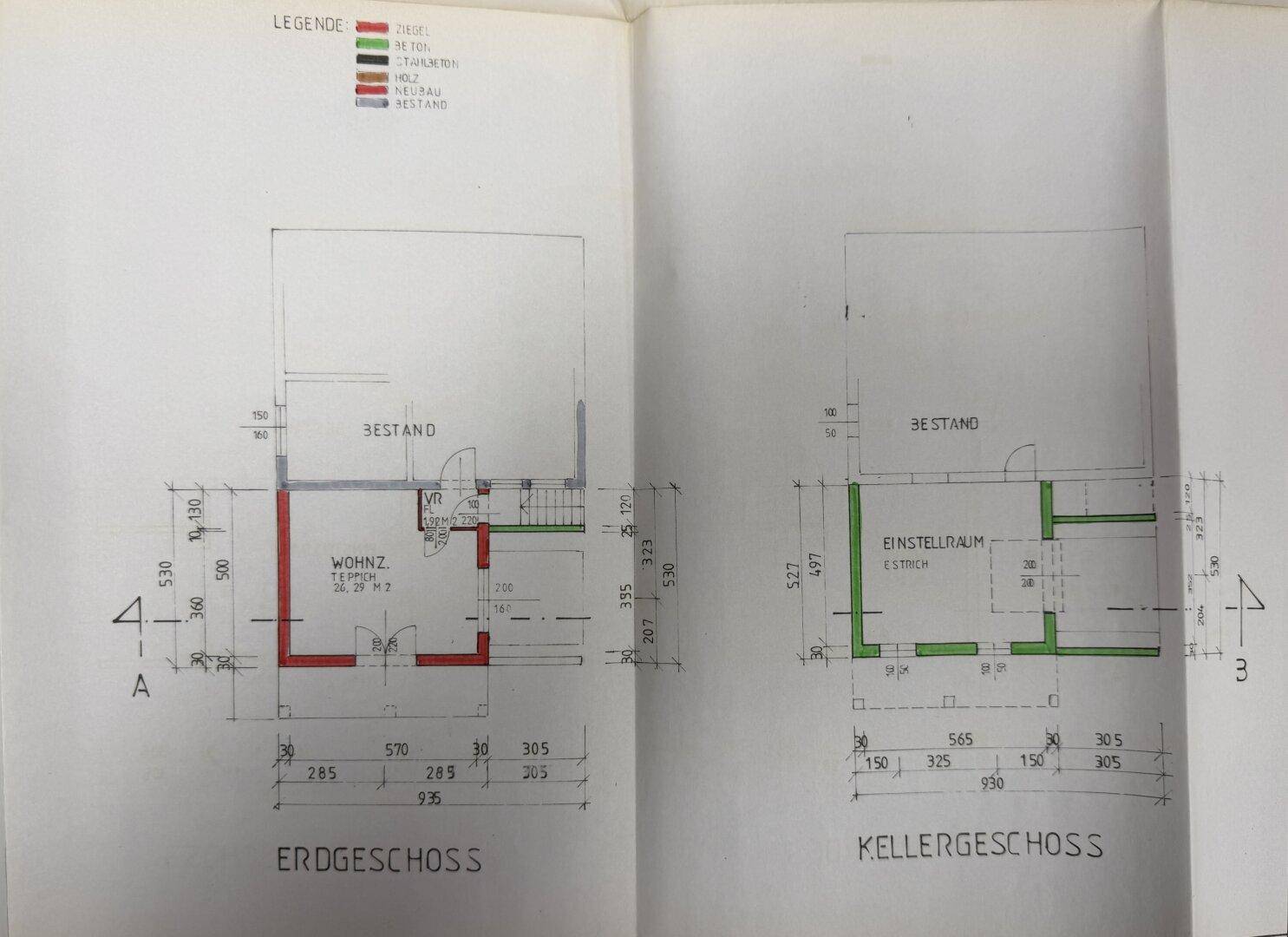 Zubau Einreichplan