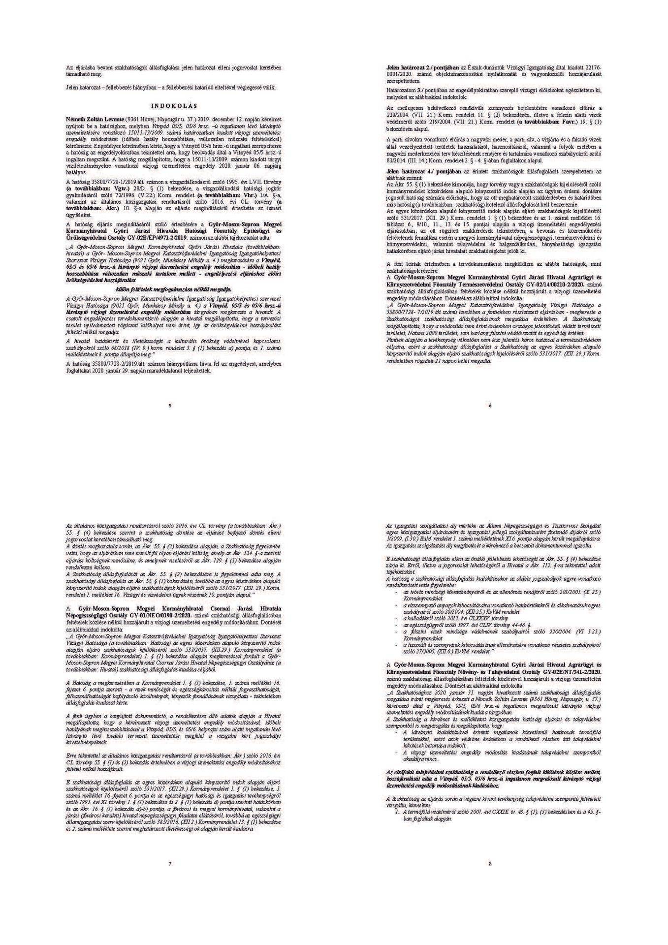 DE _ Vitnyéd 05p6_Vízjogi üzemeltetési eng. hosszabbítás_Oldal_2