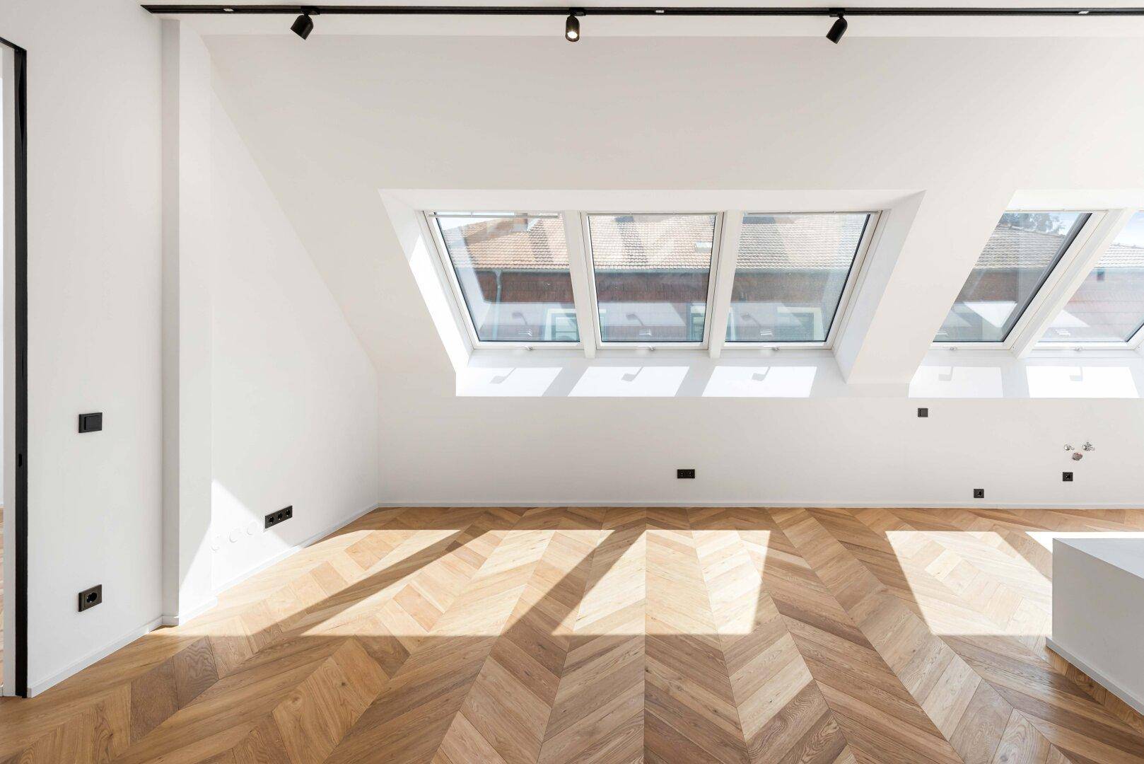 Architekten-Dachgeschoss mit spektakulärer Dachterrasse über den Dächern von Hetzendorf - Mehr