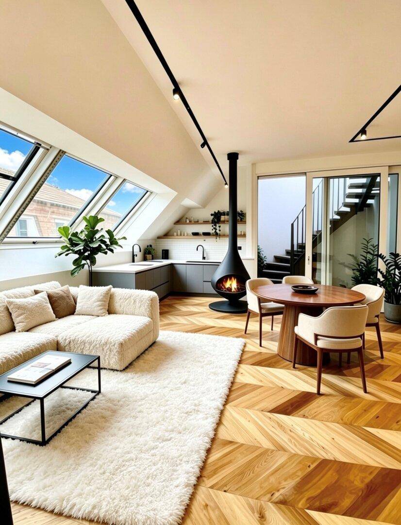 Architekten-Dachgeschoss mit spektakulärer Dachterrasse über den Dächern von Hetzendorf - Ansicht 2