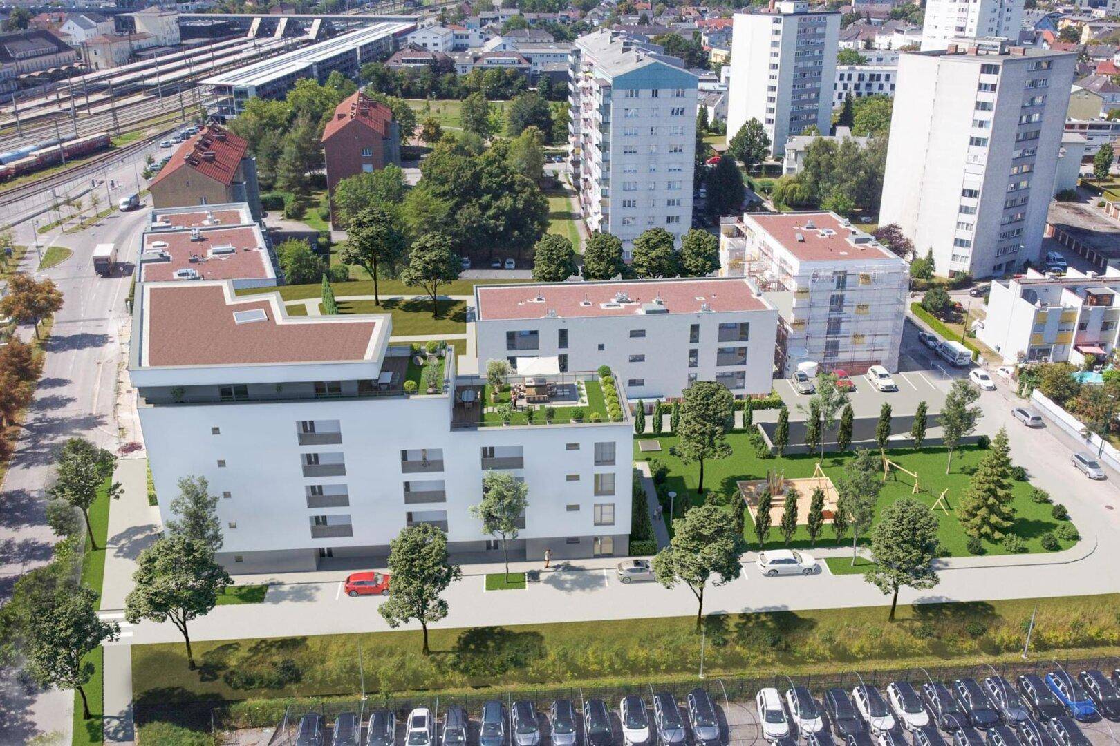 Neubau - 2 Zimmer Wohnung mit Balkon - Wels - Ansicht 4