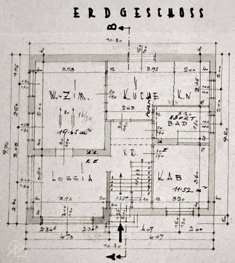 Plan Erdgeschoß