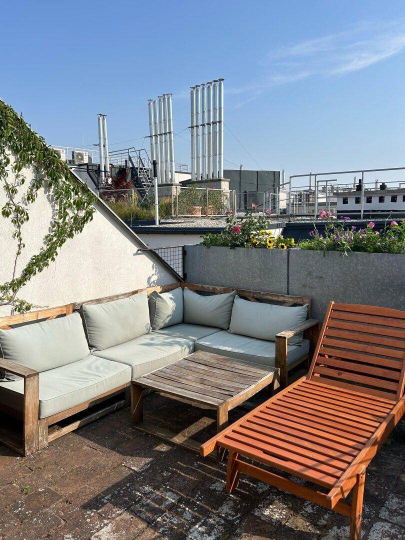 bewohnte Dachterrasse