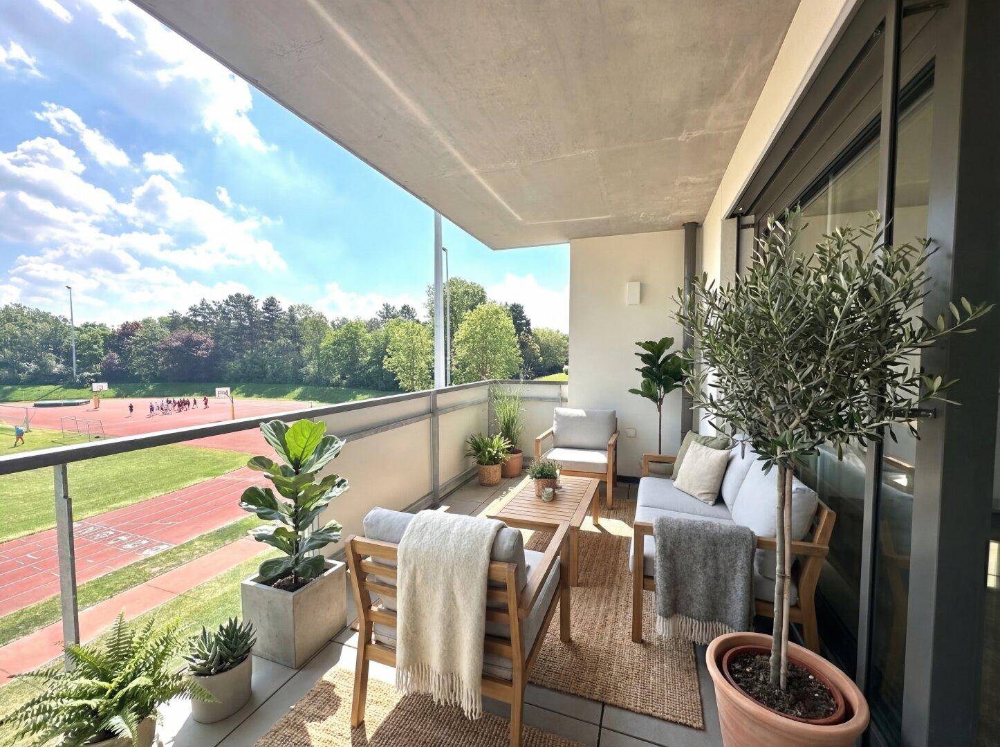 Luxus trifft Natur: Hochwertige Wohnung in Grünruhelage mit Pool &amp; Wellness - Ansicht 2
