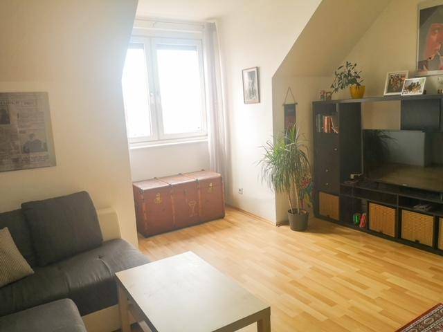 Gemütliches Wohnzimmer mit TV-Möbeln, Sofa und viel Tageslicht durch große Fenster.