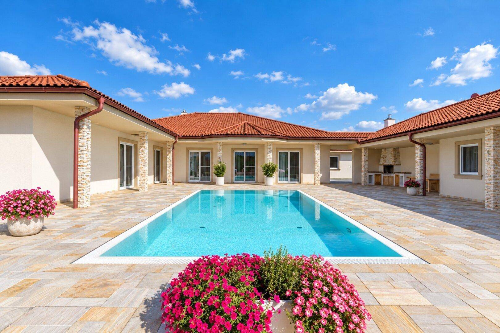 Pool mit Galerie