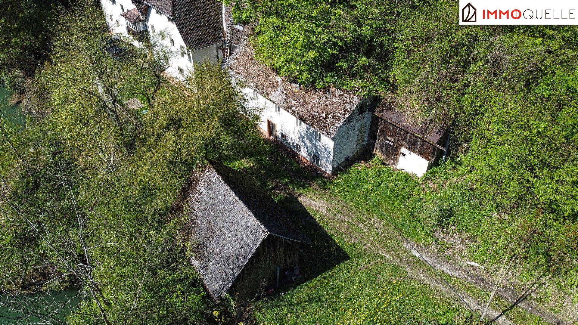 Ein Refugium am Wasser - Sanierungsbedürftiges Sommerhaus in Ternberg mit direktem Flussblick, Garten und Natur vor der Haustüre - Ansicht 5