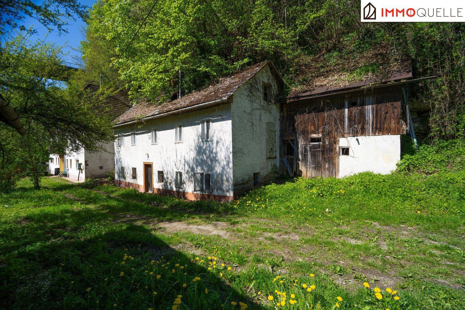 Ein Refugium am Wasser - Sanierungsbedürftiges Sommerhaus in Ternberg mit direktem Flussblick, Garten und Natur vor der Haustüre - Ansicht 4