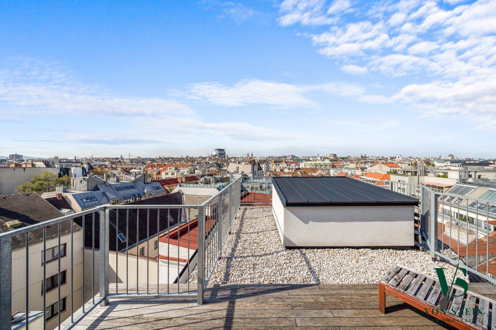 Terrasse mit Wienblick