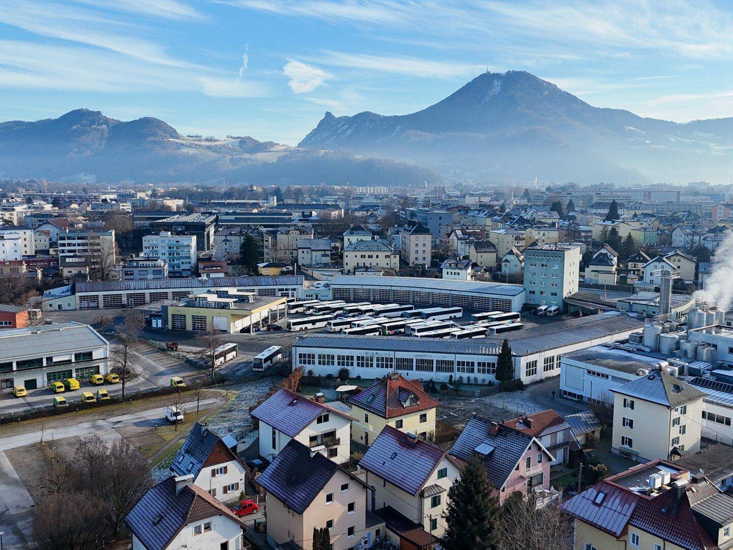 Luftbild Richtung Gaisberg