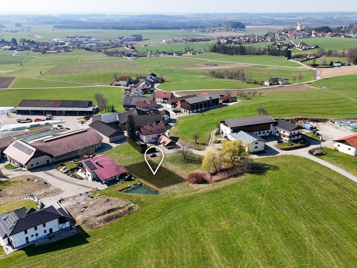 BAUEN NAHE SALZBURG | Leistbares Baugrundstück in Moosdorf am Grünland | Für Ihr Einfamilienhaus - Ansicht 2