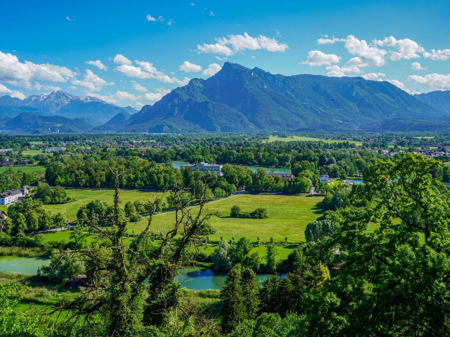 Blick auf Leopoldskron vom Festungsberg