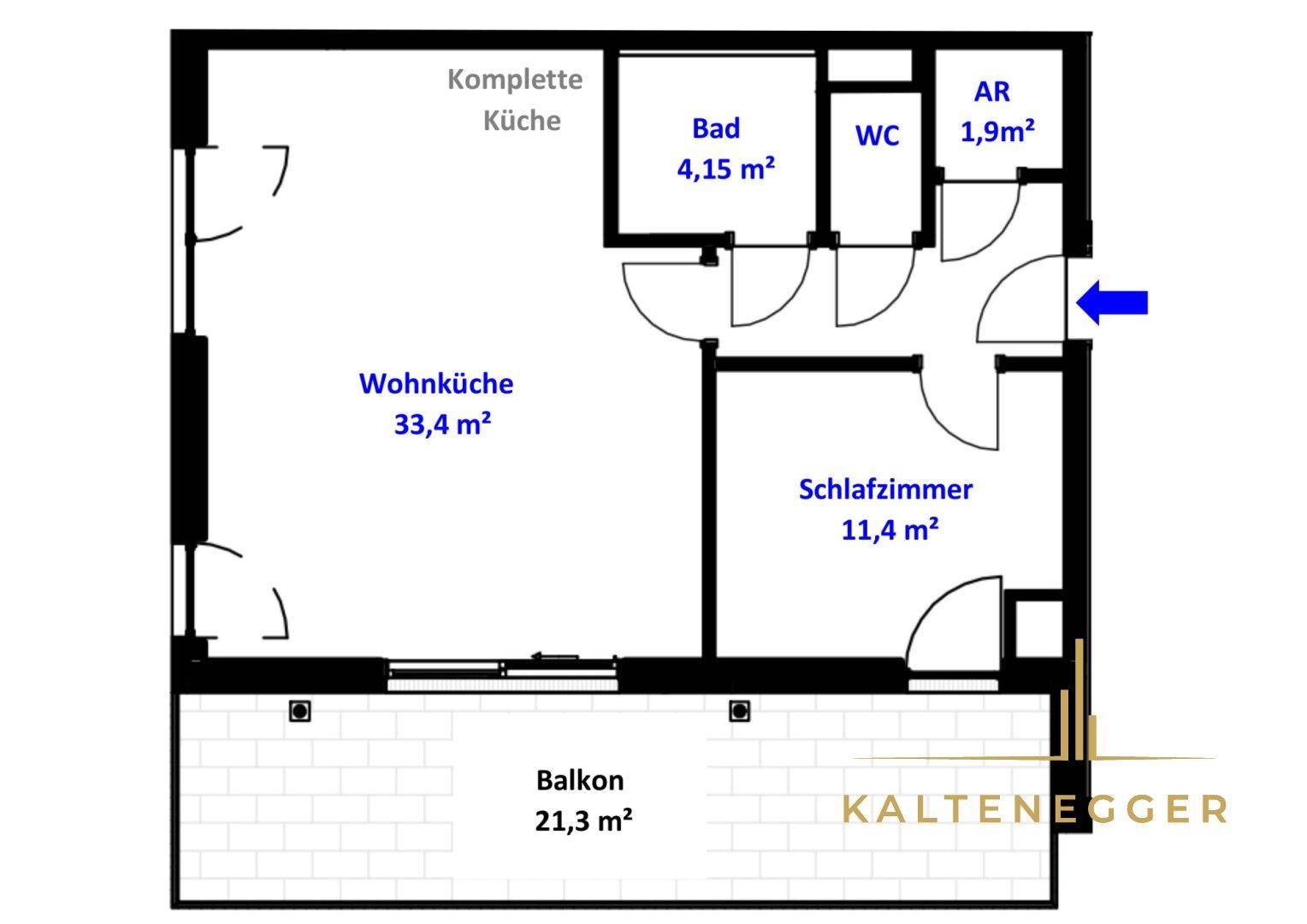 Wohnungsplan vereinfacht