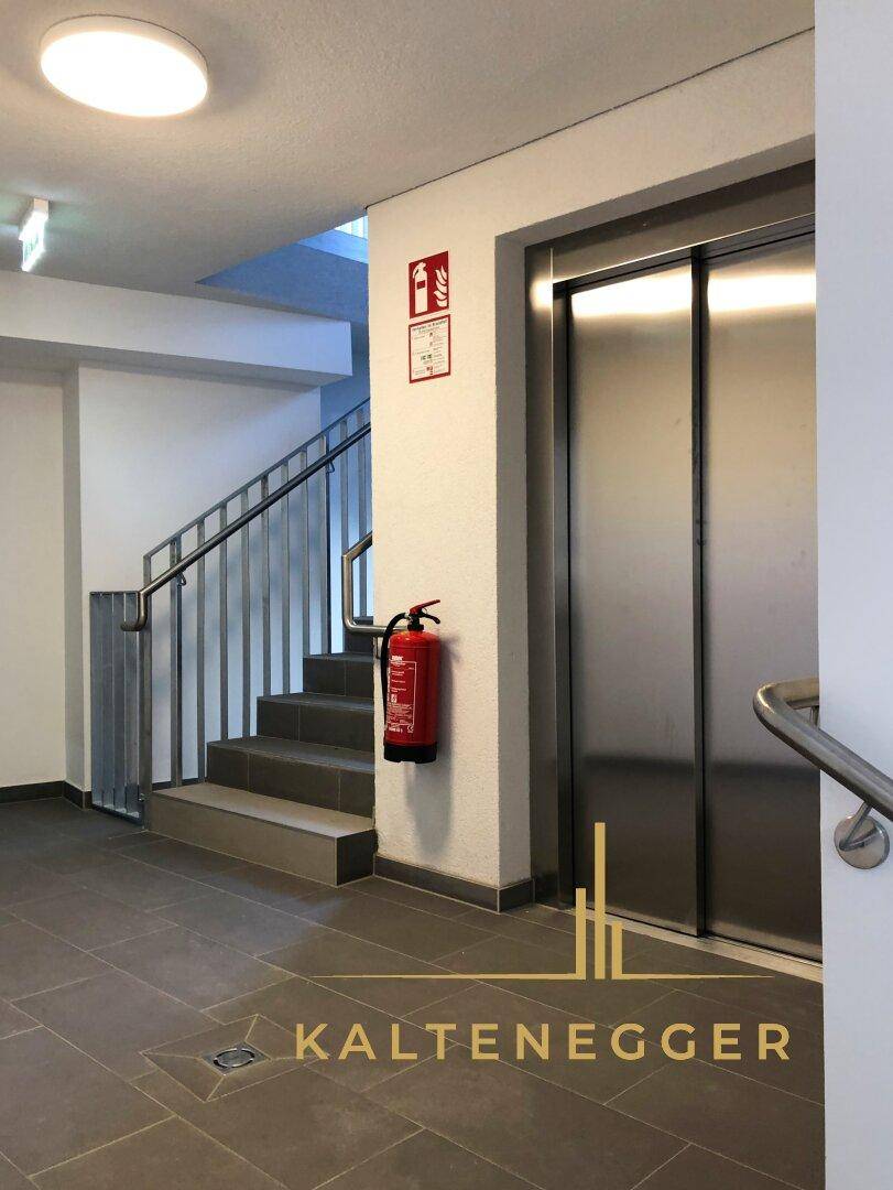 Stiegenhaus mit Lift