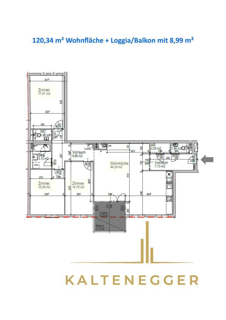 Wohnungsplan Top 7