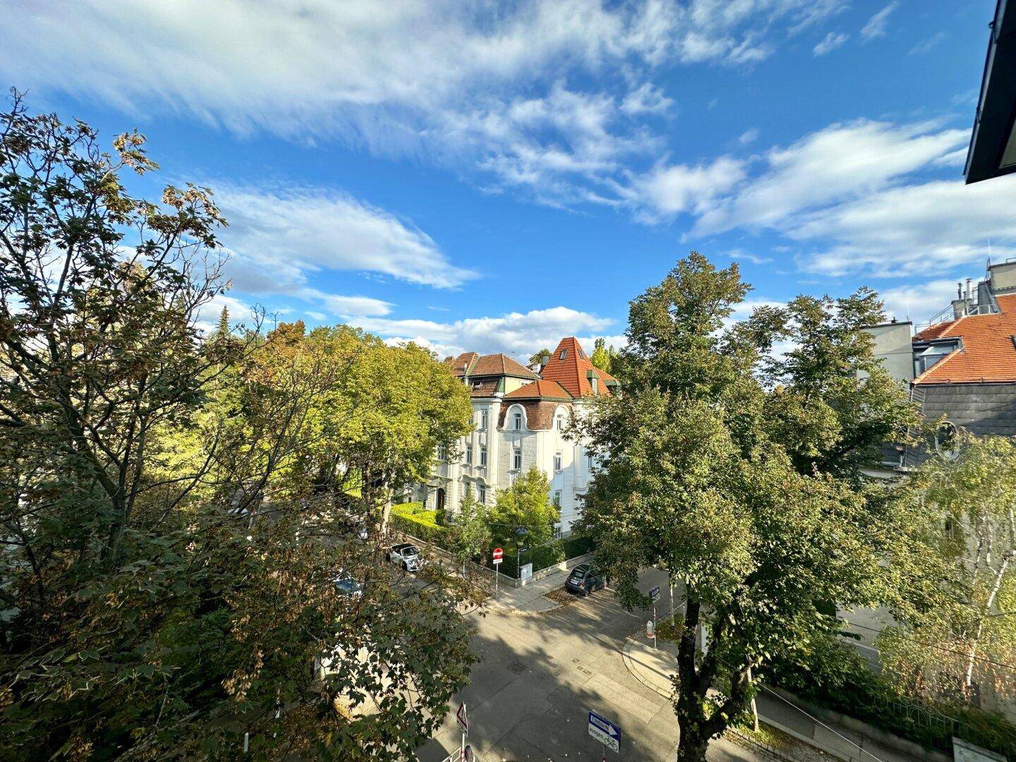Blick vom Balkon