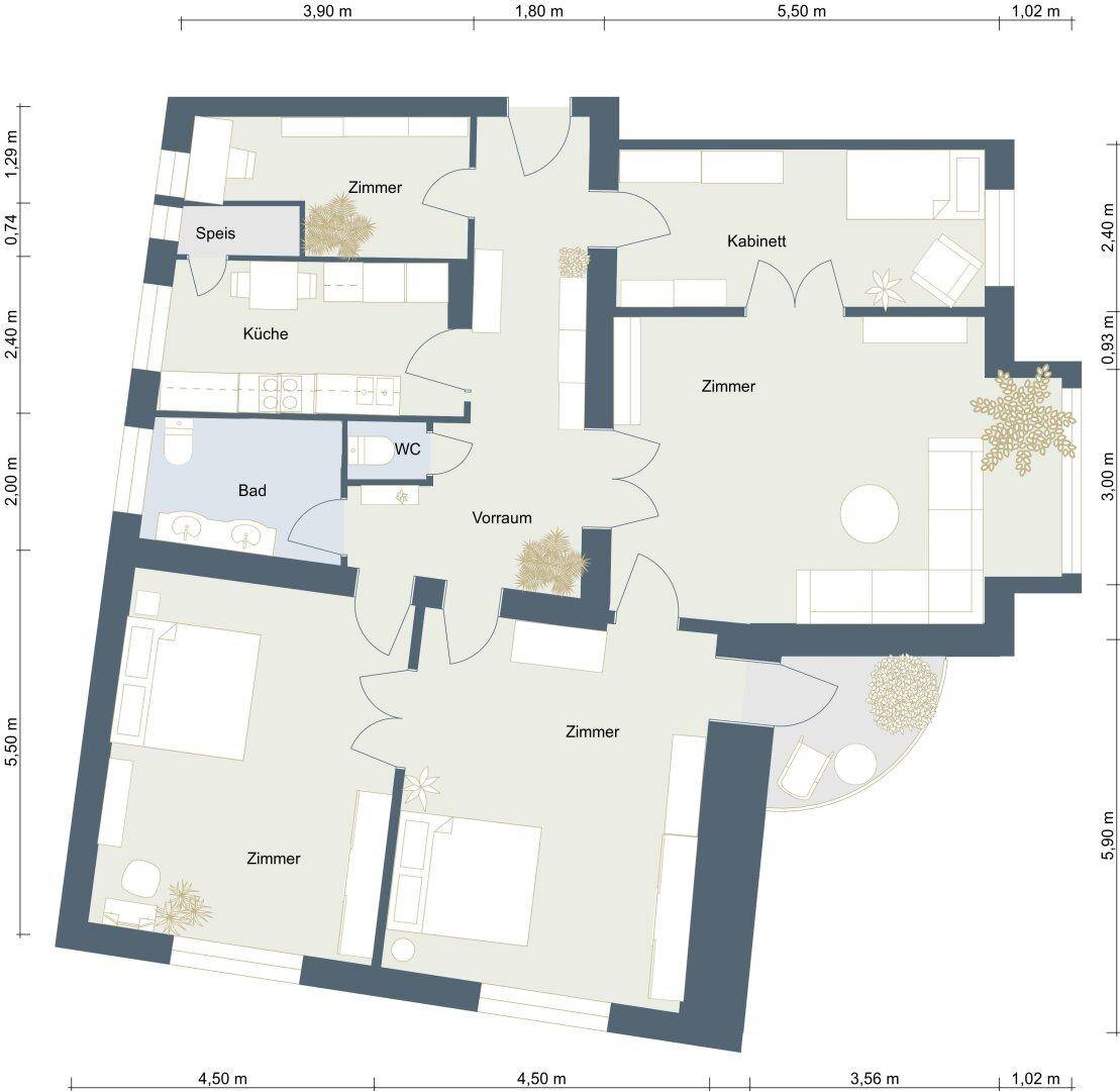Grundrissplan