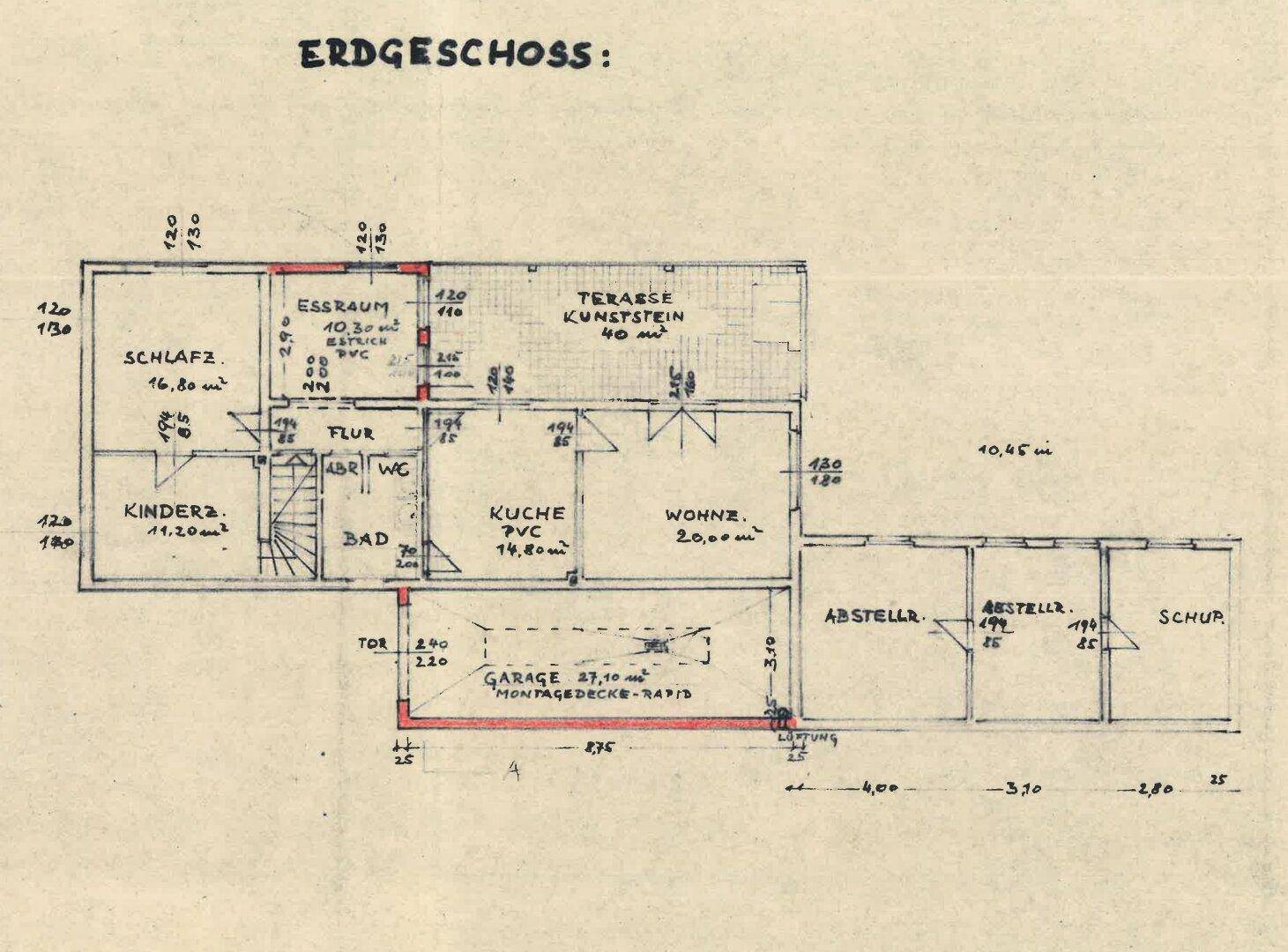 Grundrissplan EG