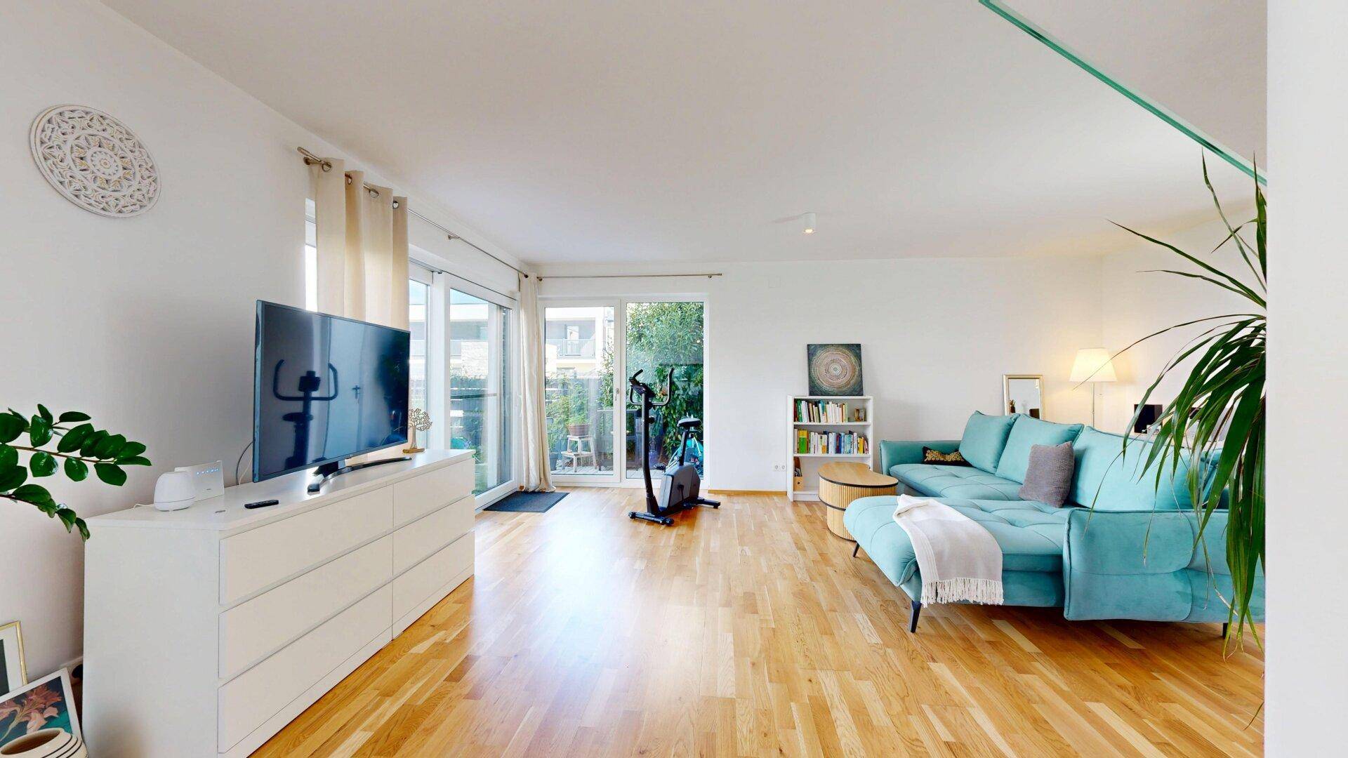 Blick ins Wohnzimmer