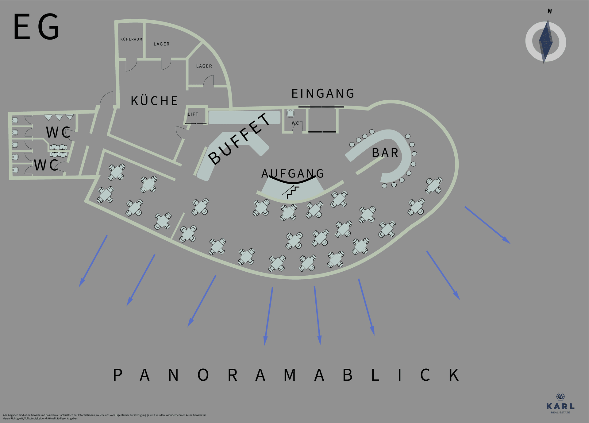 Grundrissplan Erdgeschoss