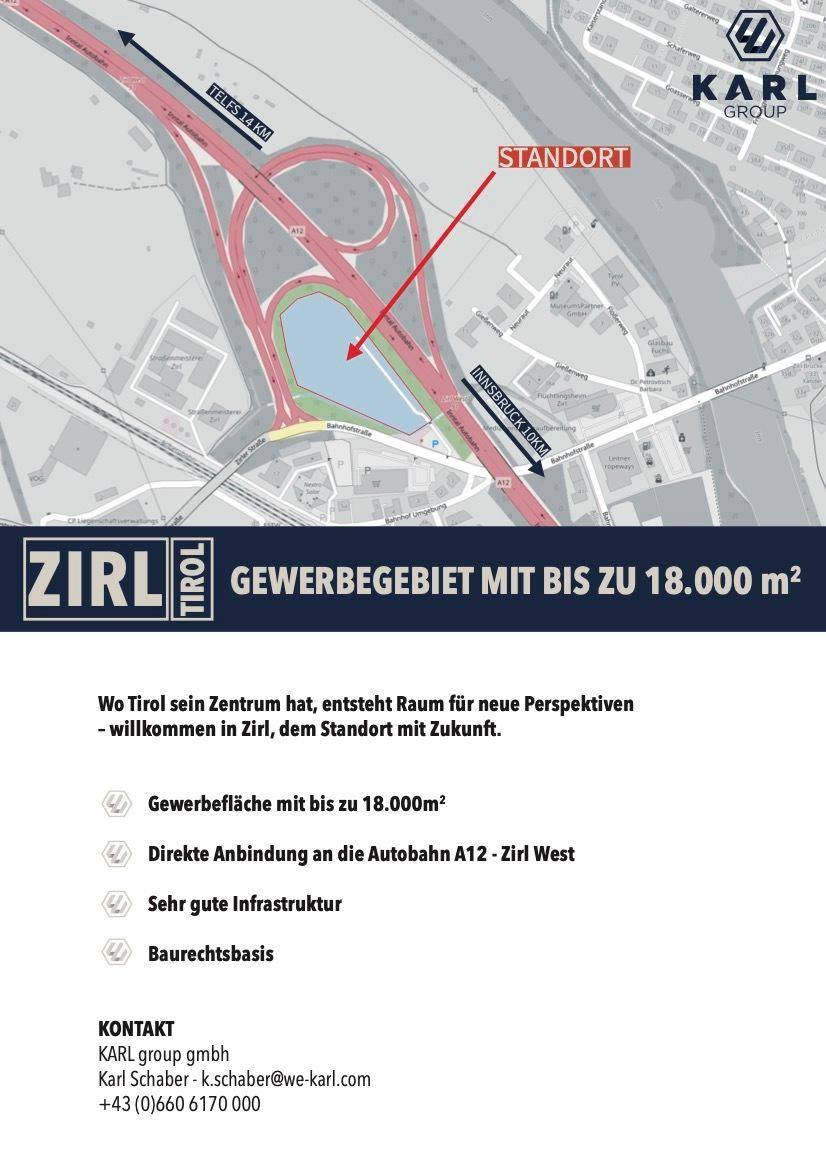 Gewerbegrundstück Zirl - Beschreibung