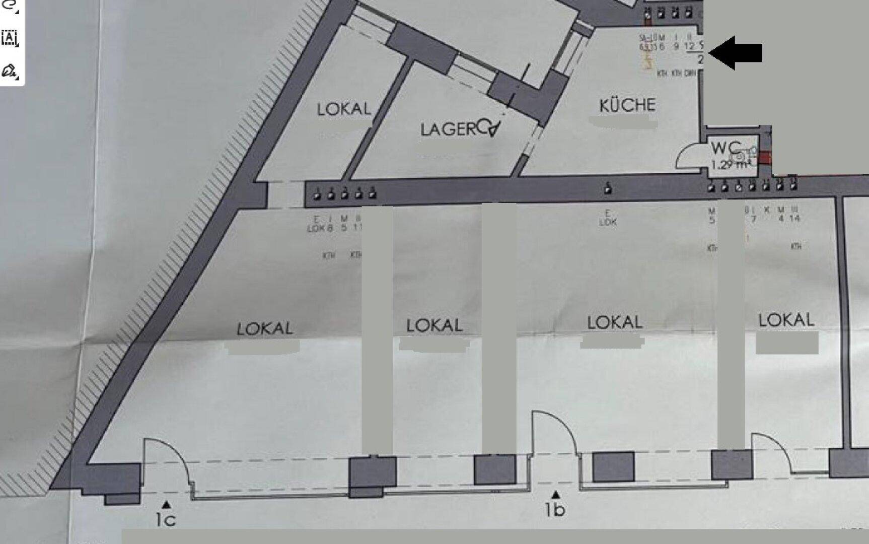 Wiedner Hauptstraße - sanierungsbedürftiges Geschäftslokal mit Auslagen zu vermieten - Ansicht 4