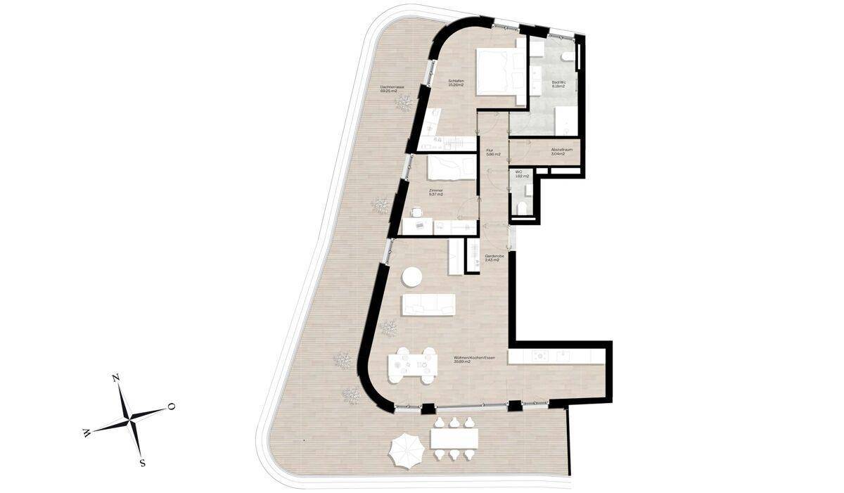 15 Haus B E3 DG Top B13 79 m2