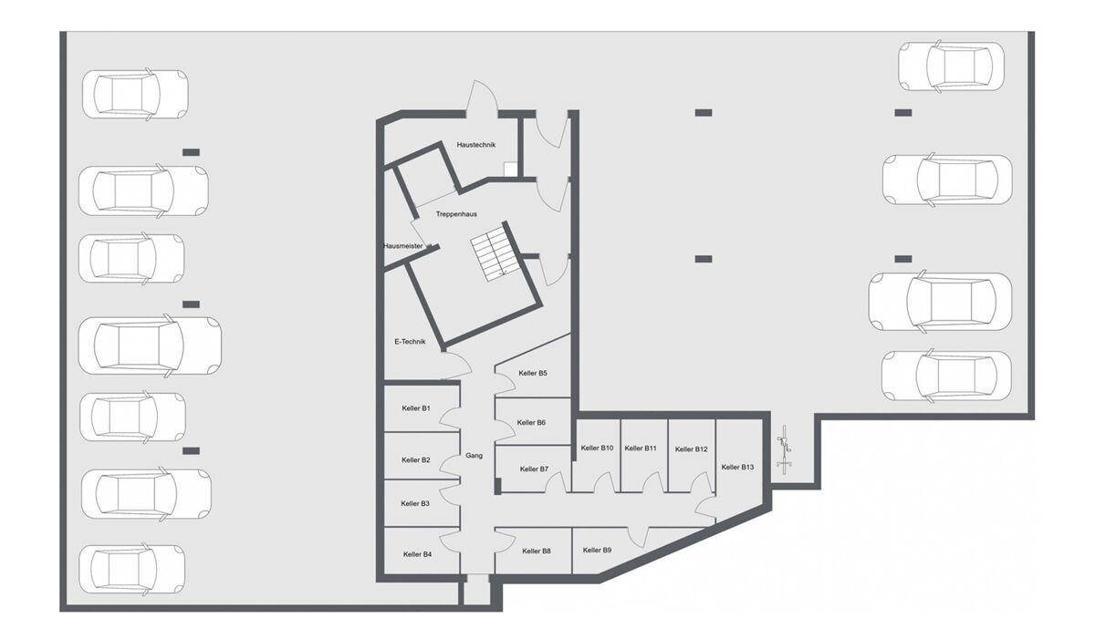 Tiefgarage Haus B